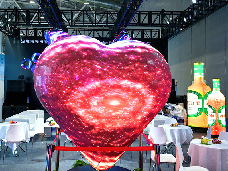 TOOSEN heart-shaped LED screen, leading the new visual fashion