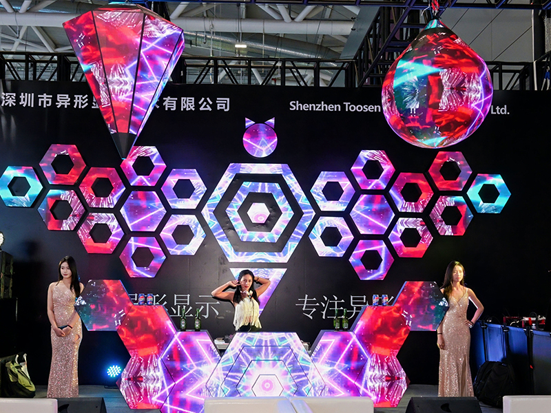 TOOSEN DJ booth LED screen lit the stage highlight moment
