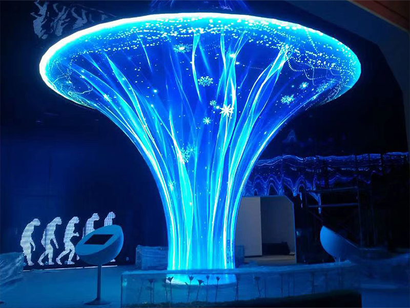 How to Build a Cylindrical LED Display in a Colu