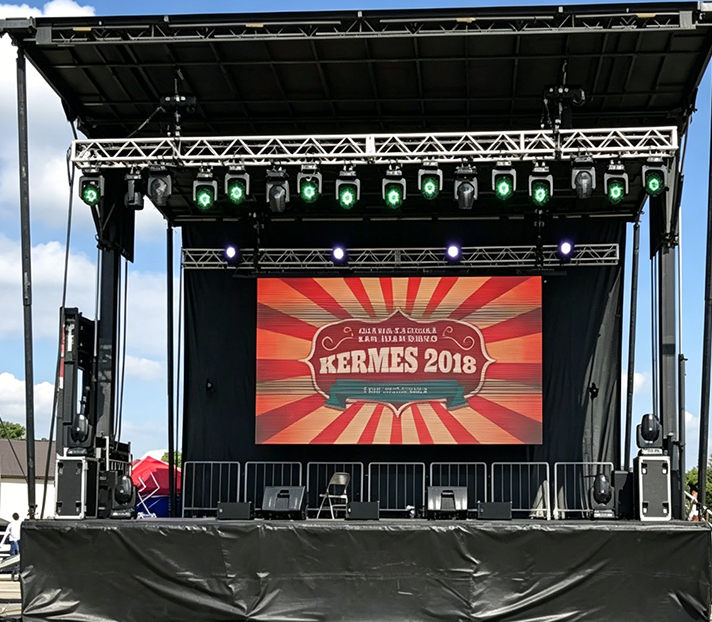 P2.5 Rental LED video wall screen