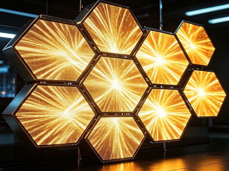 Custom Modular Honeycomb LED Display Solution