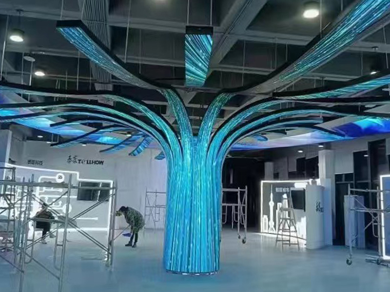 Hotel Corridor Cylindrical LED Screen Solutions